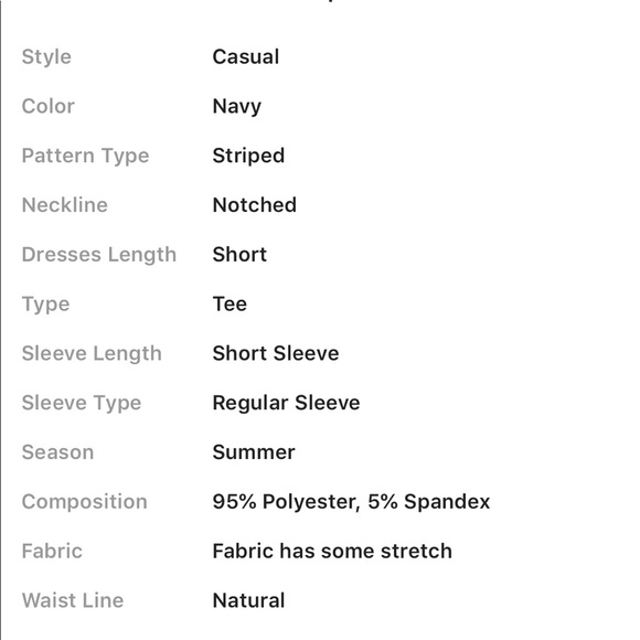 Striped print v neck dress - size 6 & 8/10 - Picture 7 of 7